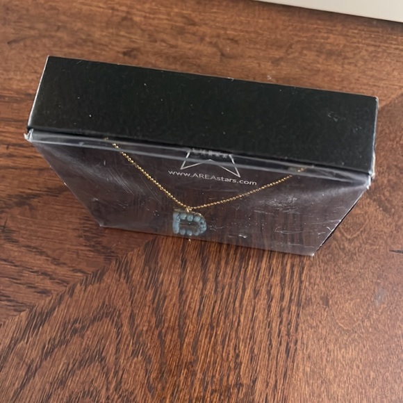 NEW Area Stars beaded initial D gold tone necklace new in box from Nordstrom - Picture 8 of 8